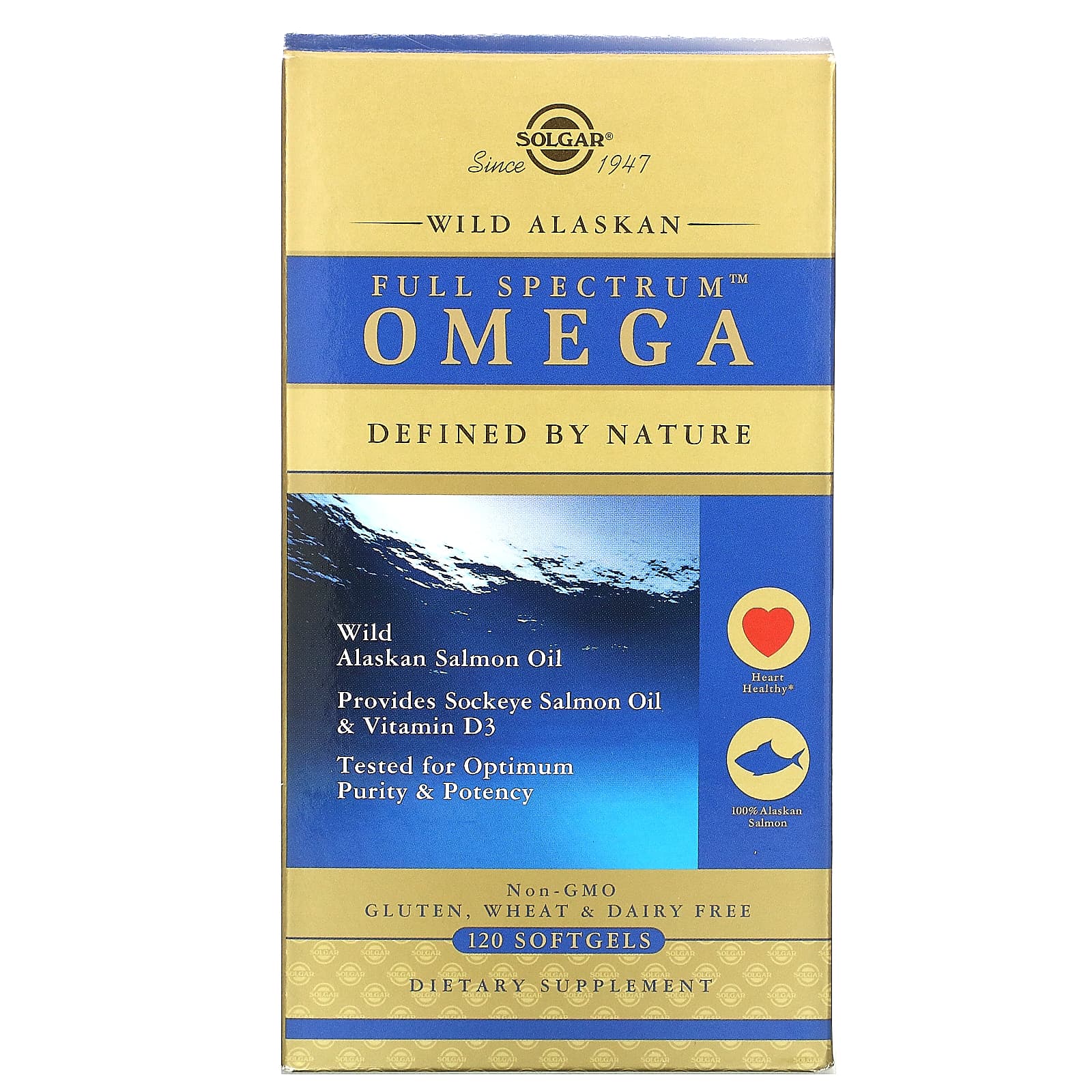 Solgar Wild Alaskan Full Spectrum Omega - 120 Soft Gels